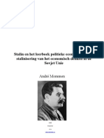 Stalin en Het Leerboek Politieke Economie of de Stalinisering Van Het Economisch Denken in de Sovjet Unie