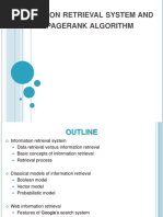 Information Retrieval System and The Pagerank Algorithm