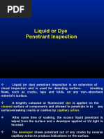 Liquid or Dye Penetrant Inspection