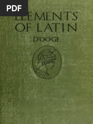 Elements Of Latin Pdf Pdf Latin Adjective