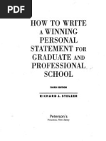 Download How to Write a Winning Personal Statement for Graduate and Professional School by Sagar_Shelake_6415 SN46418421 doc pdf