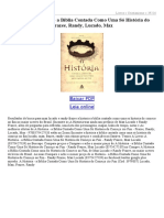 A Historia A Biblia Contada Como Uma So Historia Do Comeco Ao Fim PDF