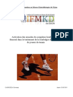 Activation Des Muscles Du Complexe Lombo-Pelvi-Fémoral Dans Le Traitement de La Lombalgie Chronique Du Joueur de Tennis