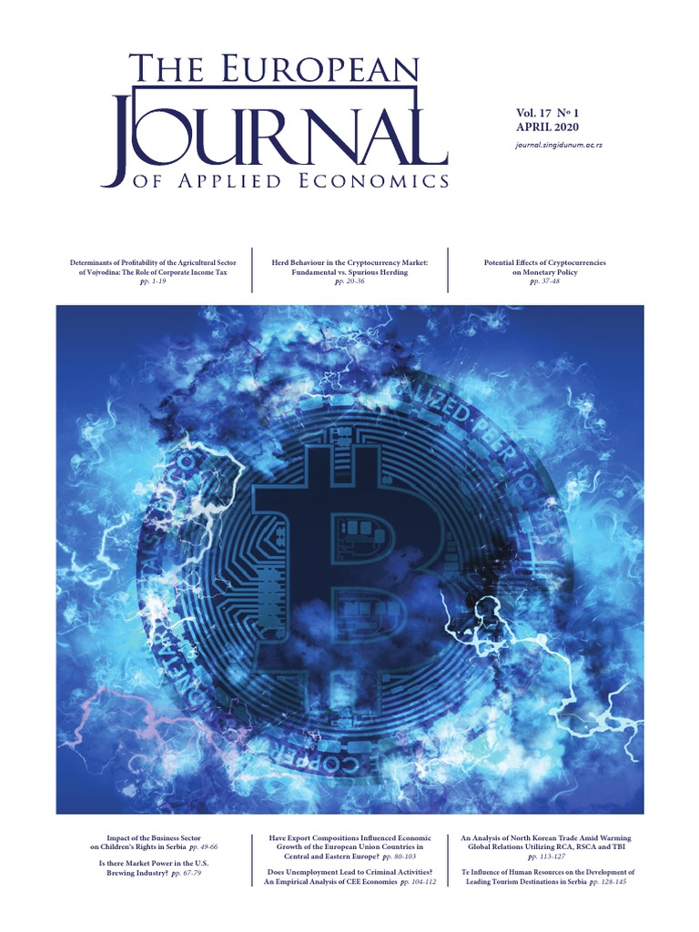 The European Journal of Applied Economics - Vol 17 No 1 | PDF | Corporate  Tax | Correlation And Dependence