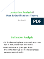 Cultivation Analysis & Uses & Gratifications Theory