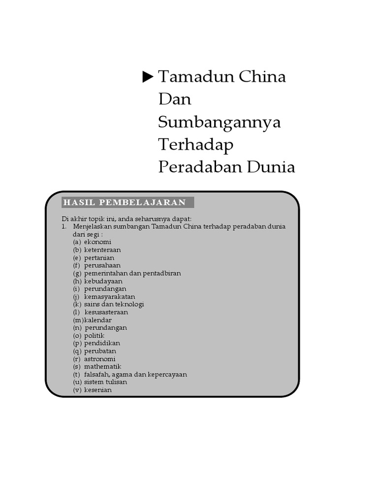 Tajuk 5b-Nota-Sumbangan Tamadun China  PDF