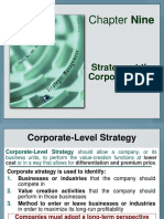 Chapter Nine: Strategy at The Corporate Level