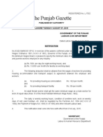 Punjab General MW Notification 2015