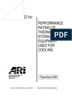 Preformance Rating of Thermal Storage Ssystem For Cooling