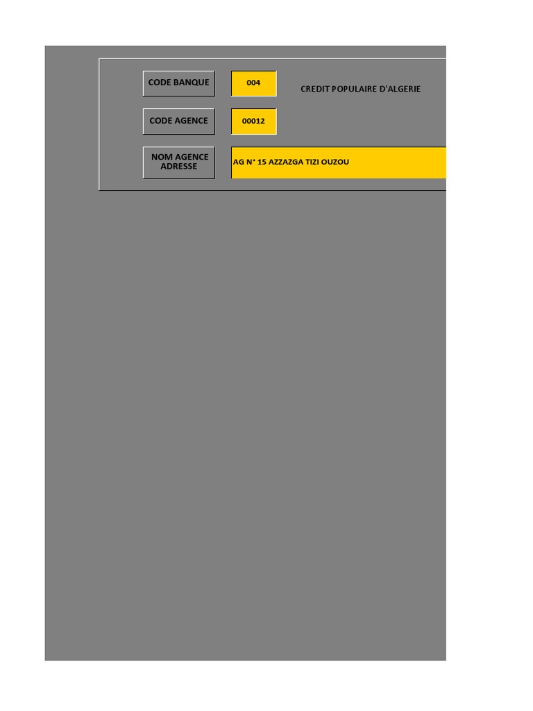 Code Banque et Calcul RIP CCP | PDF | Affaires | Droit