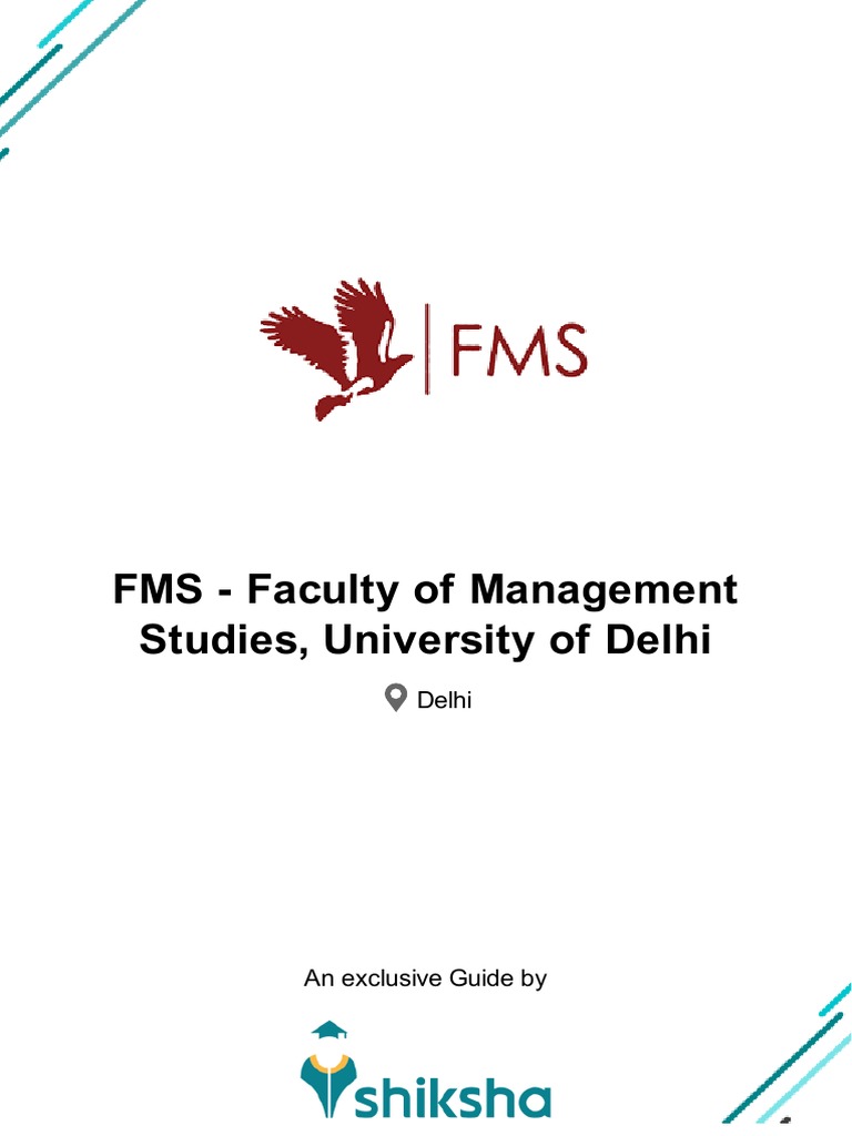 FMS - Faculty of Management Studies, University of Delhi | PDF ...
