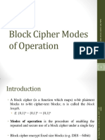 Block Cipher Modes