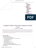 Complete Guide To Start Spice Business in India 2020