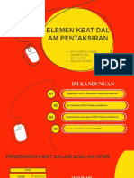 Penerapan Elemen Kbat Dalam Pentaksiran