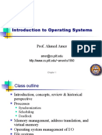 CS 1550: Introduction To Operating Systems: Prof. Ahmed Amer