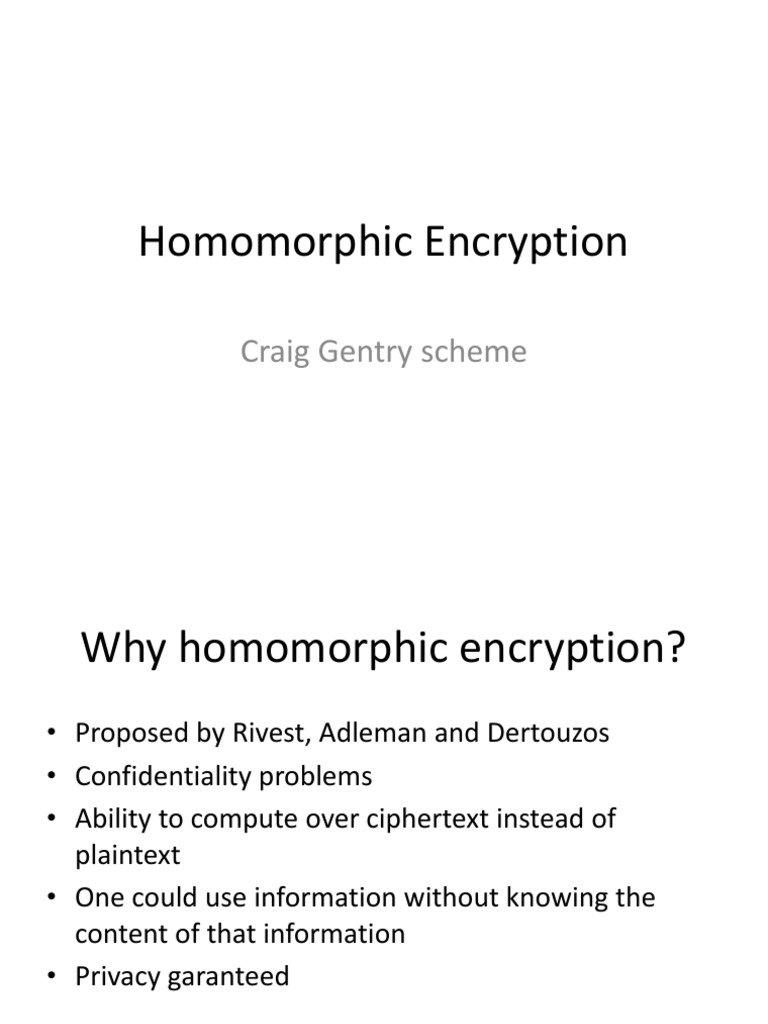 Understanding Homomorphic Encryption | PDF | Cryptography | Applied  Mathematics