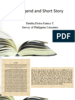 Legend and Short Story: Batalia, Eloisa Eunice T. Survey of Philippine Literature