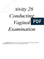 Activity 28 Conducting Vaginal Examination: Fathima.S