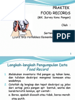 Praktek Food Record