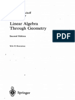 Linear Algebra Through Geometry: Springer