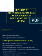 PUFA-función y Metabolismo