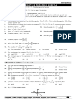 Math Practice Sheet Solutions