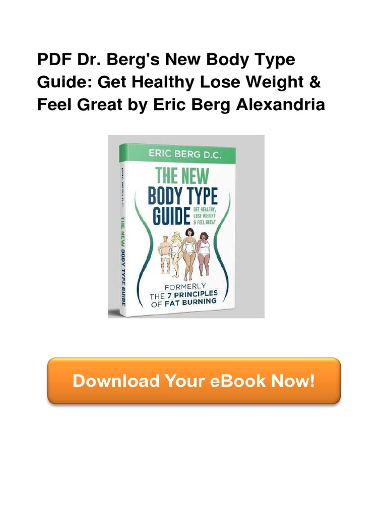 PDF Dr. Berg's New Body Type Guide Get Healthy Lose Weight & Feel