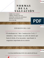 INFORME TÉCNICO NORMAS DE EVALUACIÓN