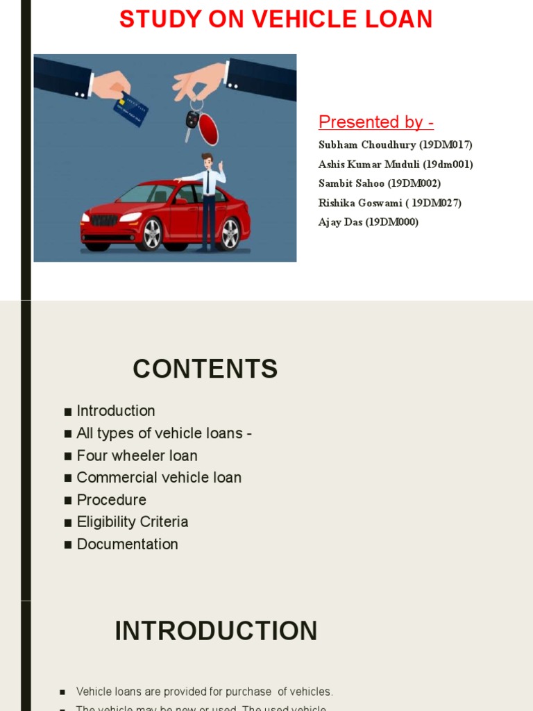 Vehicle Loan RTB Edited | PDF | Loans | Identity Document