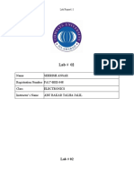 Name Sehrish Ansar Registration Number FA17-BEE-048 Class Electronics Instructor's Name Abu Bakar Talha Jalil