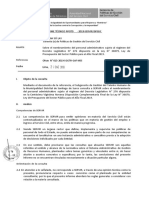 1 INFORME TECNICO 099 2019 SERVIR Sobre Nombramiento Del Personal Administrativo