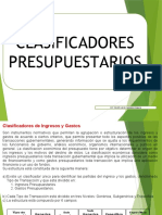 Clasificadores Presupuestarios