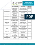 DeKalb County Precinct Changes