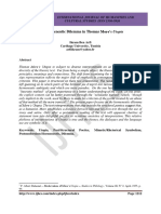 The Hermeneutic Dilemma in Thomas More's Utopia: Ikram Ben Arfi Carthage University, Tunisia Arfiikram@