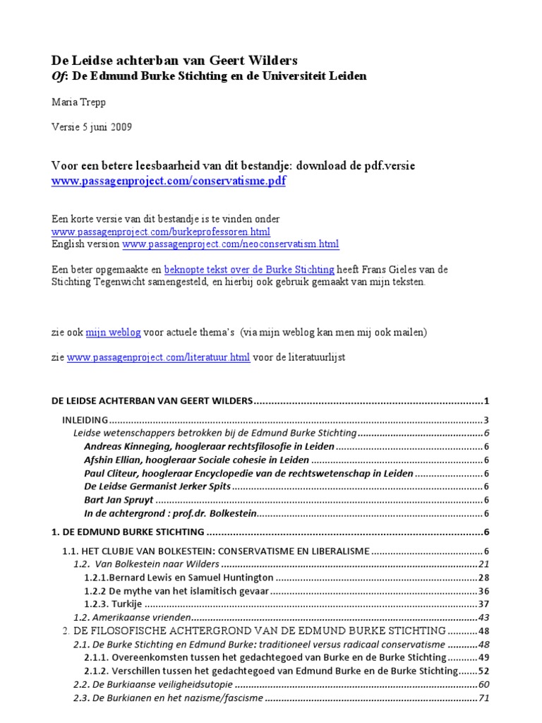 Conservatisme in Nederland | PDF