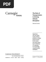 The Role of Transportation in Driving Climate Disruption