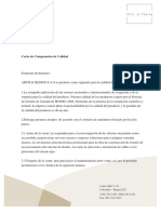 Carta de Compromiso de Calidad