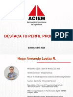 DESTACA TU PERFIL PROFESIONAL - ACIEM - HUGO LOAIZA (1)