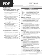 Skills Test 4A: UNITS 7-8