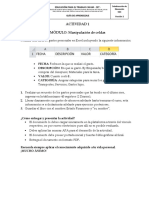 Actividad 1 MÓDULO: Manipulación de Celdas: Educación para El Trabajo Cafam - Cet