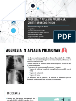 Equipo 4 "Agenesia y Aplasia Pulmonar y Quiste Broncogénico"