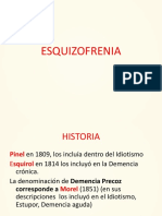 Historia y definición de la esquizofrenia