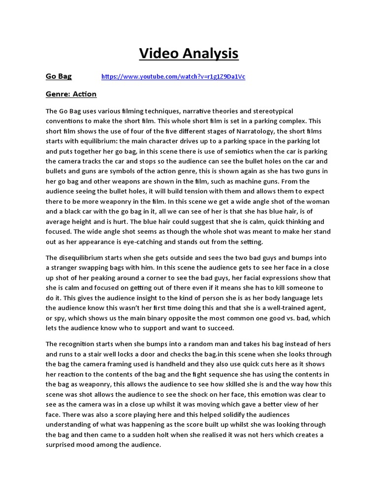 Video Analysis Action pt2 | PDF | Action Films
