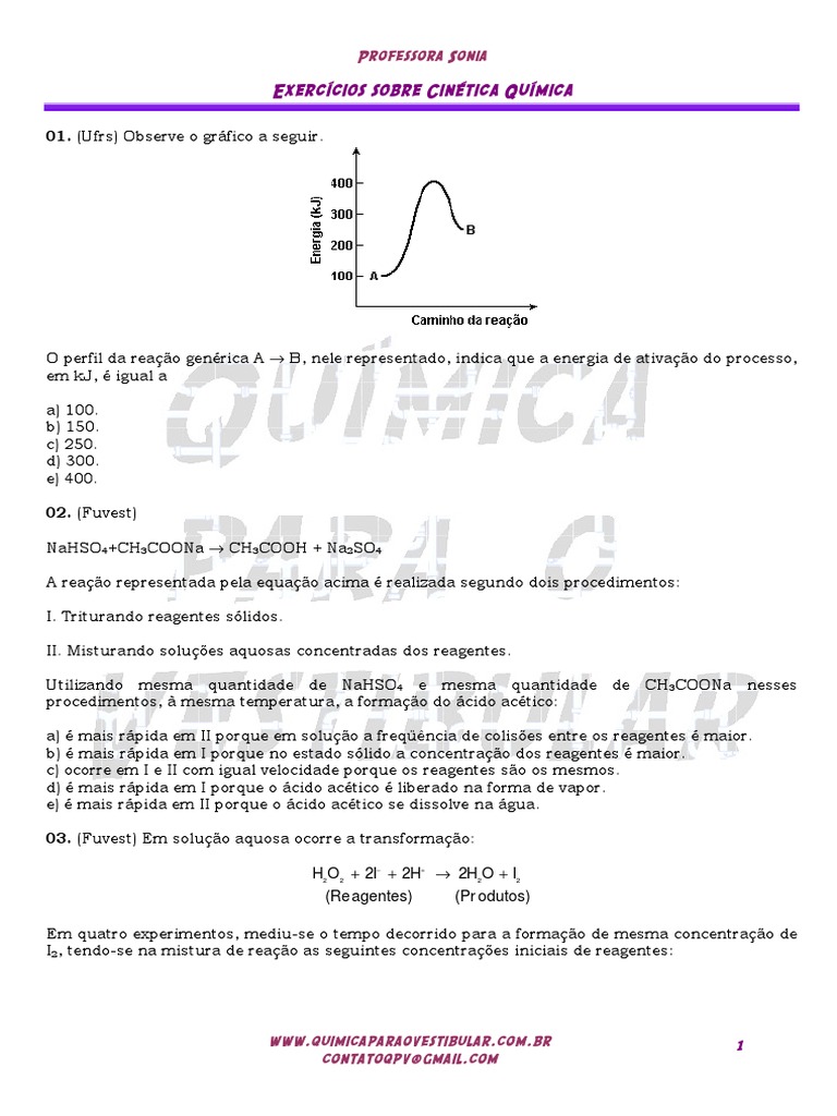 48 20cin C3 A9tica 20qu C3 ADmica | PDF | Reações químicas | Energia de ...