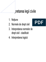 4 Interpretarea Legii Civile