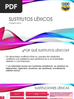 Ejemplos de Sustitución Léxica | PDF | Artes del Lenguaje y ...