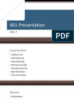 401 Presentation: Group - II