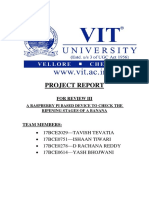 Project Report: 17Bce2029-Tavish Tevatia 17Bce0751-Ishaan Tiwari 17Bce0278-D Rachana Reddy 17Bce0614-Yash Bhojwani