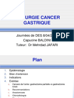 +CHIRURGIE DU CANCER GASTRIQUE