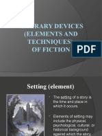 Literary Devices (Elements and Techniques) of Fiction